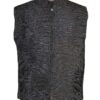  	Genuine Persian Lamb Black Fur Vest Waistcoat