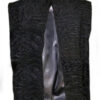  	Genuine Persian Lamb Black Fur Vest Waistcoat