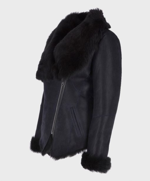 Patricia Black Shearling Fur Leather Jacket Patricia Black Shearling Fur Leather Jacket