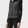  	Womens Black Puffer Parachute Vest