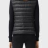  	Womens Black Puffer Parachute Vest