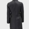  	Nancy Fur Hooded Black Leather Coat With Hood