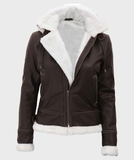 Jasmine Dark Brown Jacket with hood Jasmine Dark Brown Jacket with hood