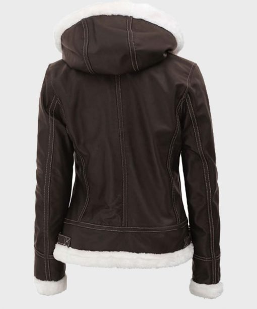 Jasmine Dark Brown Jacket with hood Jasmine Dark Brown Jacket with hood
