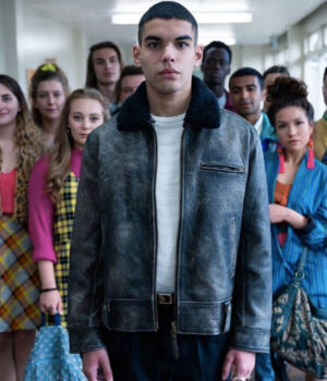  	Sex Education S02 Sami Outalbali Distressed Jacket