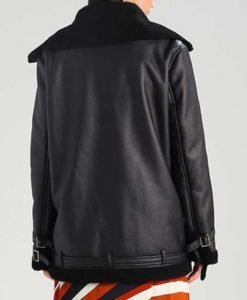 Caitlin Shearling Leather Aviator Jacket Caitlin Shearling Leather Aviator Jacket