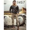  	Taryn Brown Leather Shearling SF Aviator Jacket