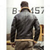  	Taryn Brown Leather Shearling SF Aviator Jacket