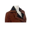  	Taryn Brown Leather Shearling SF Aviator Jacket