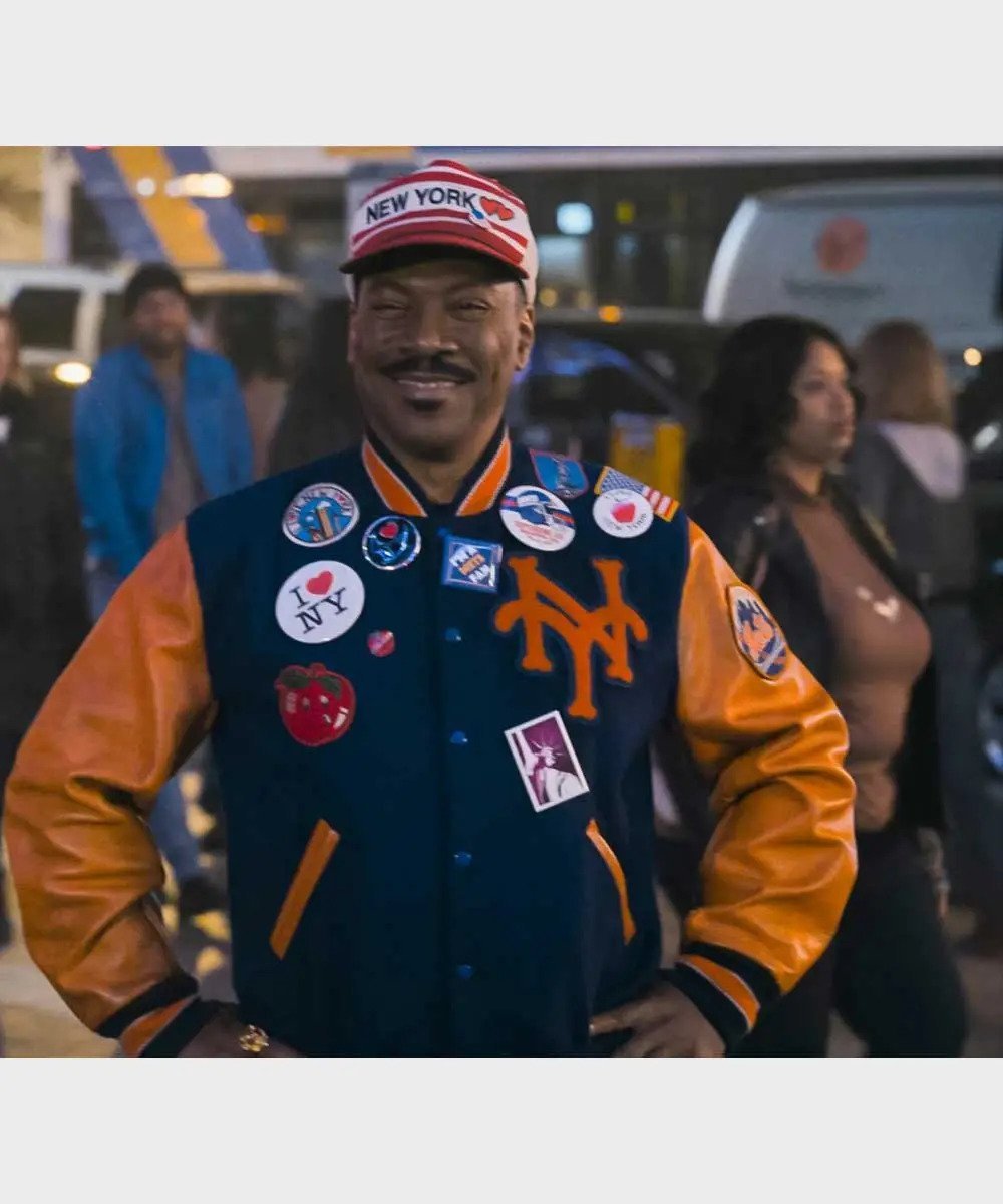 Eddie Murphy Coming 2 America Akeem Letterman Jacket Eddie Murphy Coming 2 America Akeem Letterman Jacket