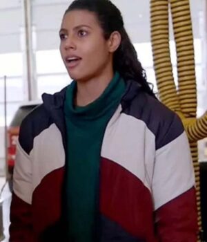  	Chicago Fire Kylie Estevez Multi Color Puffer Jacket