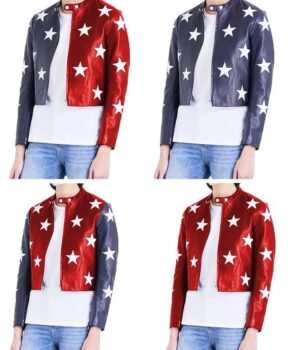  	Riverdale Cheryl Blossom Cropped Star Jacket