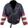  	USA Brando Vintage 80s Stars Studded Bomber Jacket