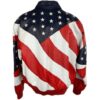  	Independence Day Michael Hoban Bomber Leather Jacket