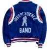  	Band Varsity Blue Independence Day Bomber Jacket