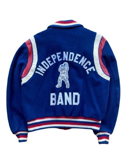 Band Varsity Blue Independence Day Bomber Jacket Band Varsity Blue Independence Day Bomber Jacket