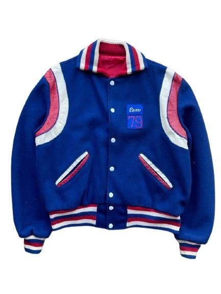 Band Varsity Blue Independence Day Bomber Jacket Band Varsity Blue Independence Day Bomber Jacket