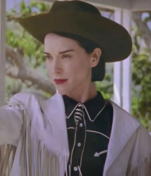  	St. Vincent The Nowhere Inn White Fringe Jacket