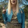 Billie Lourd American Horror Story Blue Cropped Jacket Billie Lourd American Horror Story Blue Cropped Jacket
