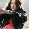  	Melanie Scrofano Wynonna Earp Black Fringe Jacket