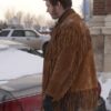  	Fargo Mr Wrench Cowboy Brown Fringe Leather Jacket