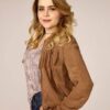 Annie Marks Fringe Good Girls Brown Suede Leather Jacket Annie Marks Fringe Good Girls Brown Suede Leather Jacket