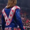  	Matt Riddle WWE Raw Blue Satin Jacket