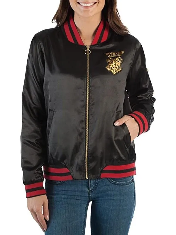 Harry Potter Juniors Black Bomber Jacket Harry Potter Juniors Black Bomber Jacket