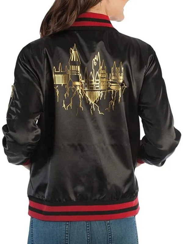 Harry Potter Juniors Black Bomber Jacket Harry Potter Juniors Black Bomber Jacket