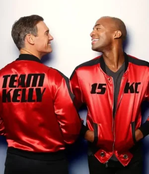  	The Voice Team Kelly 15 KC Red Bomber Jacket