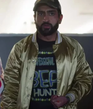  	The Lovebirds Kumail Nanjiani Varsity Bomber Jacket