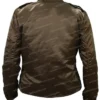 Jennifer Connelly Top Gun Maverick Satin Cropped Bomber Jacket Jennifer Connelly Top Gun Maverick Satin Cropped Bomber Jacket