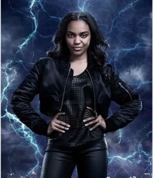  	Black Lightning Jennifer Pierce Cropped Jacket