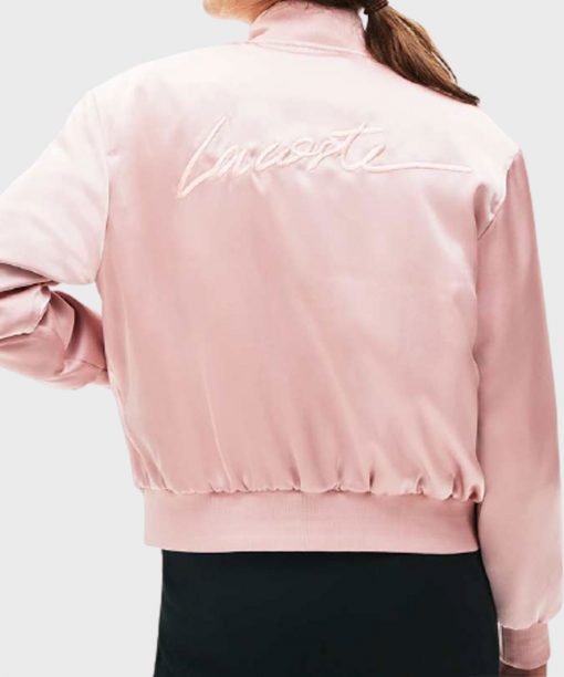 Lily Collins Emily In Paris Emily Cooper Pink Bomber Jacket Lily Collins Emily In Paris Emily Cooper Pink Bomber Jacket
