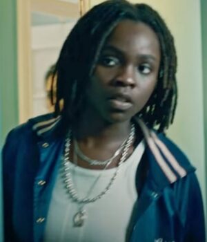  	Tracy Gotoas Ganglands Liana Blue Jacket