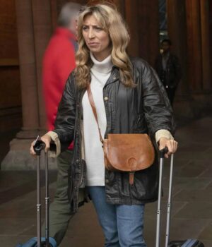  	Daisy Haggard Breeders Ally Black Satin Jacket