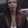  	Killing Eve Villanelle Rib-Knitted Collar Green Fleece Jacket