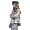 	Emily In Paris S03 Lily Collins Wool Check Jacket