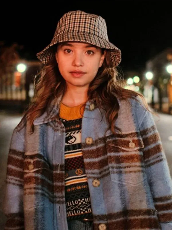 Fakes S01 Zoe Christensen Blue Plaid Jacket Fakes S01 Zoe Christensen Blue Plaid Jacket