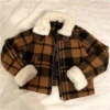  	High School Musical Nini Sherpa Plaid Jacket