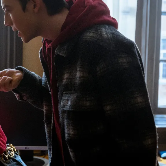 Locke and Key S02 Gabe Wool Plaid Jacket Locke and Key S02 Gabe Wool Plaid Jacket