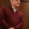  	Steve Martin Only Murders in the Building S02 Red Wool Jacket