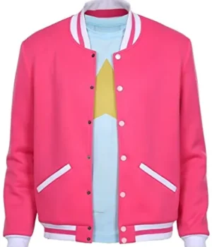  	Steven Universe Pink Baseball Varsity Jacket