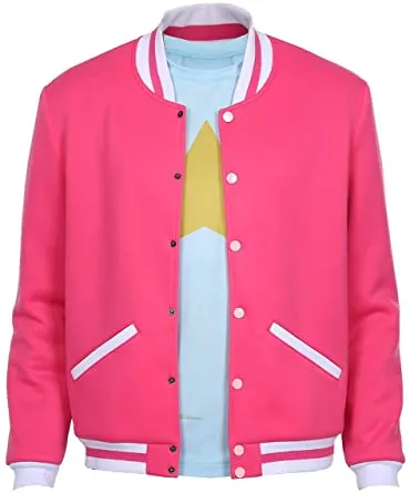 Steven Universe Pink Baseball Varsity Jacket Steven Universe Pink Baseball Varsity Jacket