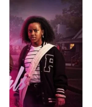  	Paper Girls Tiffany Quilkin Letterman Varsity Jacket