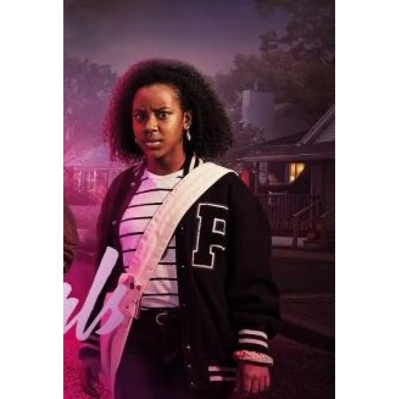 Paper Girls Tiffany Quilkin Letterman Varsity Jacket Paper Girls Tiffany Quilkin Letterman Varsity Jacket