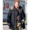  	The Walking Dead Abraham Ford Black Fur Collar Jacket