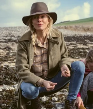  	Anatomy of a Scandal Sophie Whitehouse Green Wool Blend Jacket