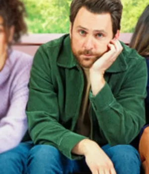  	Charlie Day I Want You Back Green Jacket