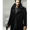  	Taken Bryan Mills Black Wool Peacoat
